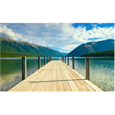 Artgeist Mountain Lake Silta fototapetti