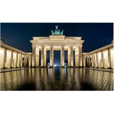 Artgeist Brandenburgin portti yöllä fototapetti