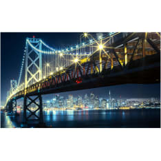 Artgeist Bay Bridge yöllä fototapetti