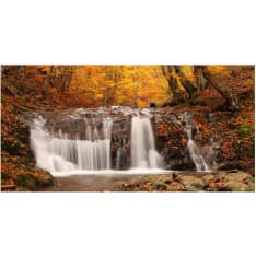Artgeist Autumn landscape: waterfall in forest fototapetti XXL