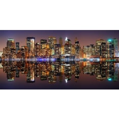 Artgeist Gold reflections - NYC fototapetti XXL