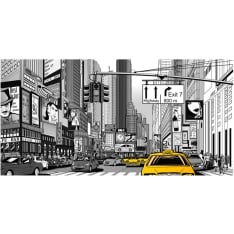 Artgeist Keltainen ohjaamot NYC fototapetti XXL