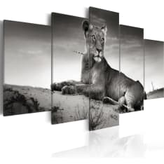 Artgeist Lioness In A Desert taulusetti