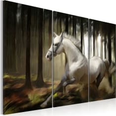 Artgeist A White Horse In The Midst Of The Trees taulusetti