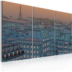 Canvas Print - Paris - the city goes to sleep