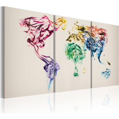 Artgeist Tiivistelmä Maailmankartta taulusetti