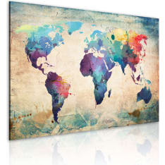 Artgeist Rainbow-Värinen Kartta taulu