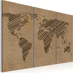 Artgeist Notes From The World - Triptyykki taulusetti