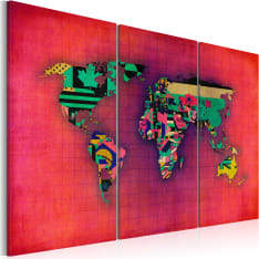 Artgeist Maailma On Minun - Triptyykki taulusetti