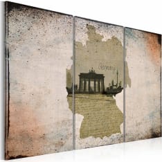 Artgeist Map: Germany, Brandenburg Gate - Kartta taulusetti