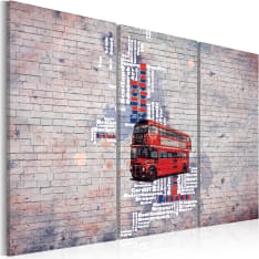 Artgeist Noin Great Britain By Routemaster - Triptyykki taulusetti