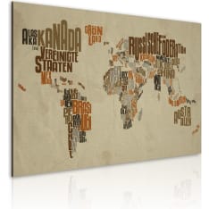 Artgeist Kartta World (Saksaksi) taulu