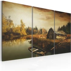 Artgeist Idyllic Village - Triptych taulusetti