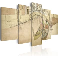 Canvas Print - Venice and Gondola
