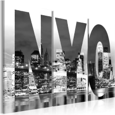 Artgeist New York (Mustavalkoisia) taulusetti