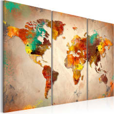 Artgeist Painted World - Triptych taulusetti