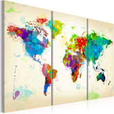 Artgeist All Colors Of The World - Triptych taulusetti