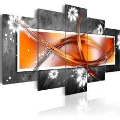 Artgeist Flowers And Abstract taulusetti