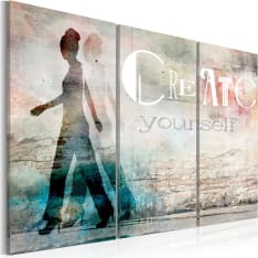 Artgeist Create Yourself - Triptych taulusetti