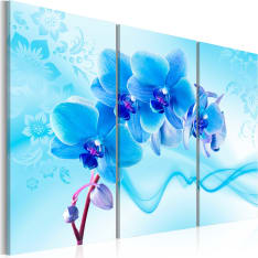 Canvas Print - Ethereal orchid - blue