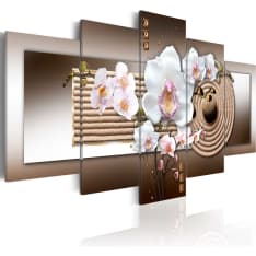 Artgeist Orchid And Zen Garden taulusetti