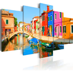 Artgeist Waterfront In Rainbow Colors taulusetti