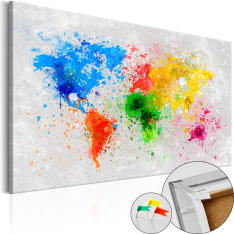 Artgeist Expressionism Of The World [Cork Map] korkkitaulu