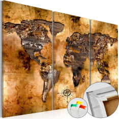 Artgeist Shade Of Gold [Cork Map] korkkitaulusetti