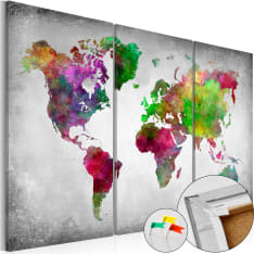 Artgeist Diversity Of World [Cork Map] korkkitaulusetti
