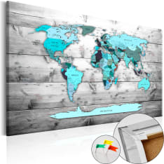 Artgeist Blue Continents [Cork Map] korkkitaulu