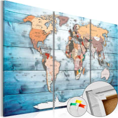 Artgeist Sapphire Travels [Cork Map] korkkitaulusetti