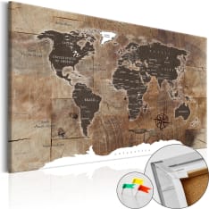 Artgeist Wooden Mosaic [Cork Map] korkkitaulu