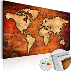 Artgeist Amber World [Cork Map] korkkitaulu