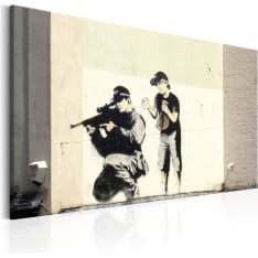 Artgeist Sniper And Child By Banksy taulu