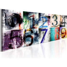 Canvas Print - Colourful Numbers