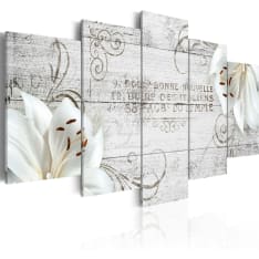 Artgeist White Lilies On Wood taulusetti