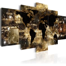Canvas Print - Continents of bronze
