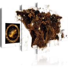 Artgeist Brown Map taulusetti