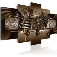 Canvas Print - Chocolate Map