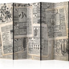 Artgeist Vintage Newspapers 5-osainen sermi