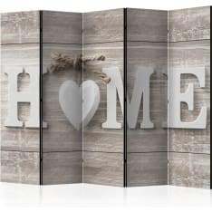Artgeist Room Divider - Home And Heart 5-osainen sermi