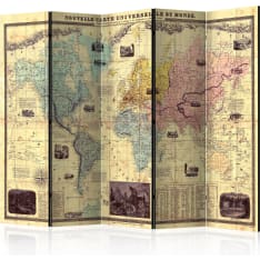 Artgeist Nouvelle Carte Du Monde 5-osainen sermi