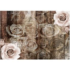 Artgeist Old Wood & Roses fototapetti