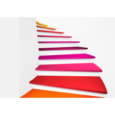 Artgeist Colorful Stairs fototapetti