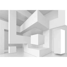 Artgeist White Geometry fototapetti