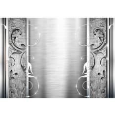 Wallpaper - Steel leaves