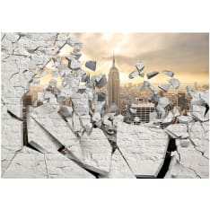 Artgeist Ny - City Behind The Wall fototapetti