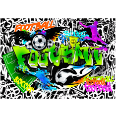 Artgeist Football Graffiti fototapetti