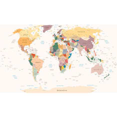 Artgeist World Map fototapetti