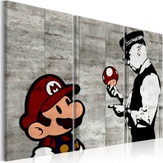 Canvas Print - Banksy: Mario Bros